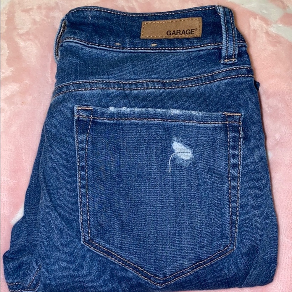 Garage high-waist skinny jeans